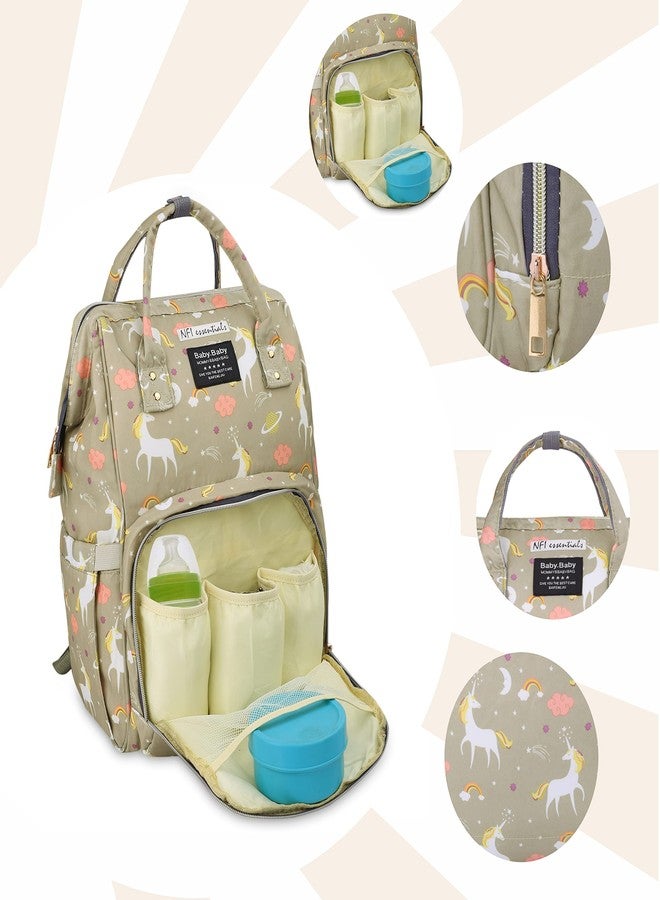 NFI essentials Newborn Baby Diaper Changing Mother Bag Baby Things Carry Bags for Mothers Maternity Hospital Bag for Mom and Baby Daiper Bags (Green) - Image 5